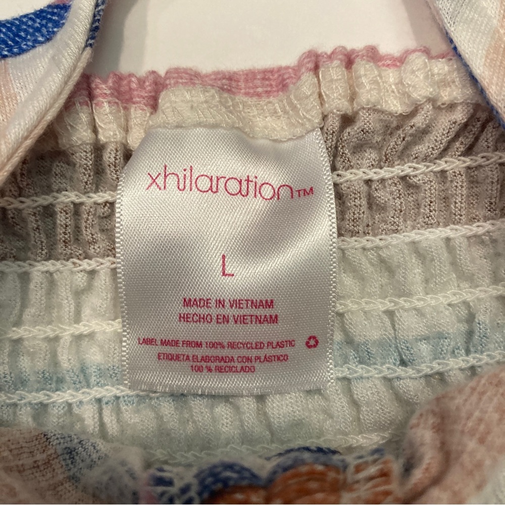 XHILARATION Cropped Swimsuit Cover Up Jumpsuit | L - Picture 11 of 14